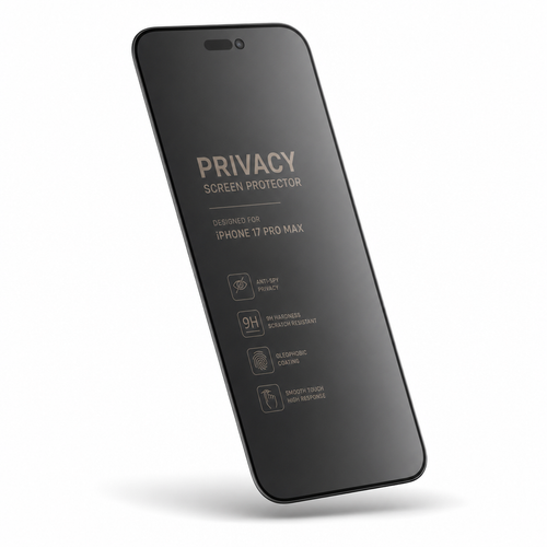 Verre Privacy iPhone 17 Pro Max — Anti-Espion Confidentialité